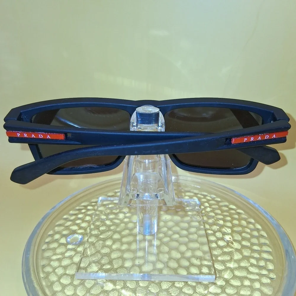 PRADA LINEA ROSSA MEN'S SUNGLASSES MATTE BLACK REAL